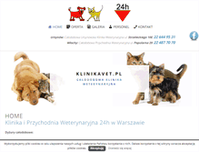 Tablet Screenshot of klinikavet.pl